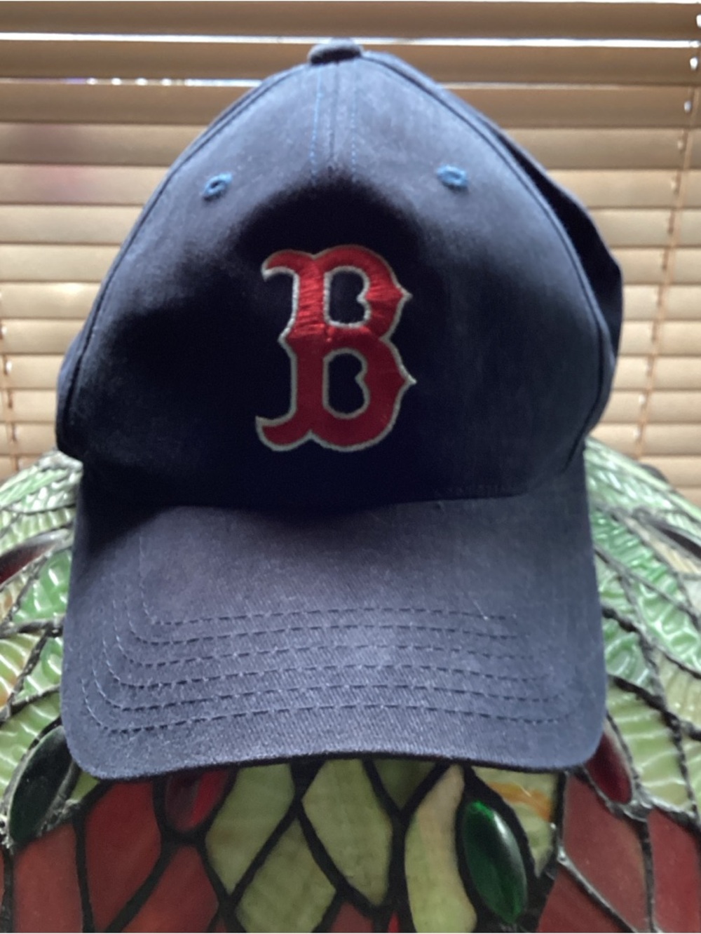Genuine Merchandise Navy and Red MLB Label Cotton Cap
